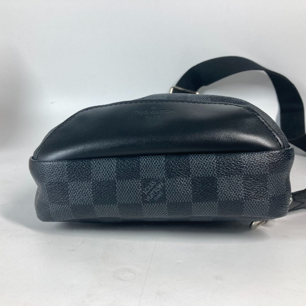 LOUIS VUITTON Shoulder Bag N40237 Damier Grafitto Canvas Black x gray Damier Grafitte Avenue sling bag