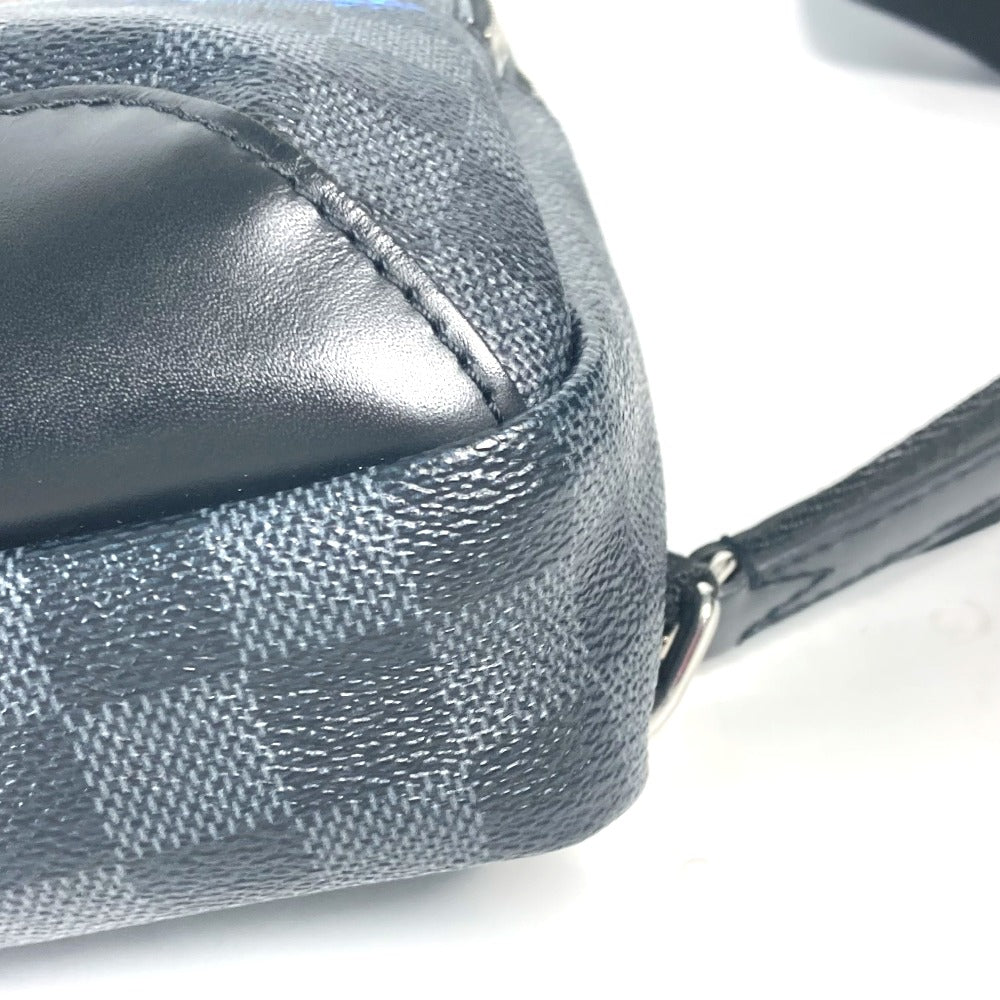 LOUIS VUITTON Shoulder Bag N40237 Damier Grafitto Canvas Black x gray Damier Grafitte Avenue sling bag