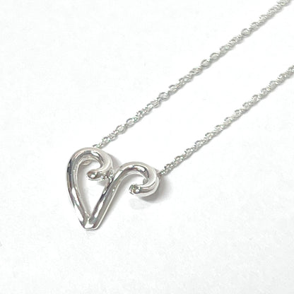 TIFFANY&Co. Necklace Silver925 Silver Initial V