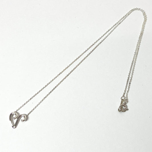 TIFFANY&Co. Necklace Silver925 Silver Initial V