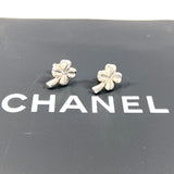 CHANEL Pierce Clover four leaves Silver925 Silver Women Used Authentic
