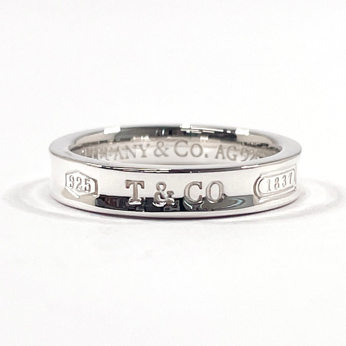 TIFFANY&Co. Ring Silver925 Silver 1837 Narrow Women Used Authentic