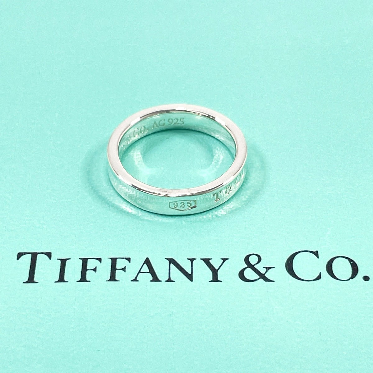 TIFFANY&Co. Ring Silver925 Silver 1837 Narrow Women Used Authentic