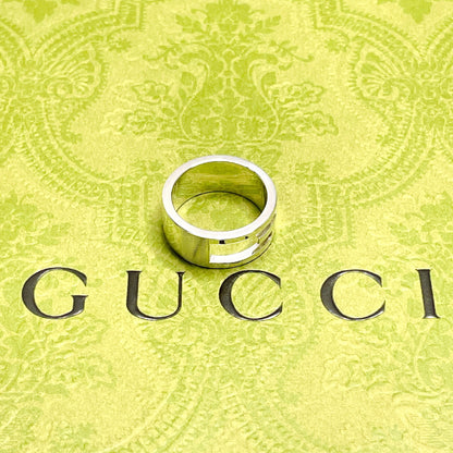 GUCCI Ring Silver925 Silver Branded Cutout G