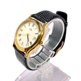 Christian Dior Watches Quartz Stainless Steel , Leather 3004 gold Dial color:white Women Used Authentic