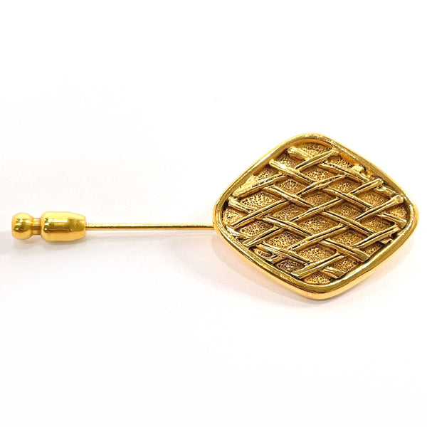 CHANEL Brooch vintage Pin Brooch metal gold Women Used Authentic