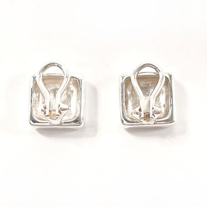 CHANEL Earring Silver925 Silver vintage square clover