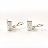 CHANEL Earring vintage square clover Silver925 Silver Women Used Authentic