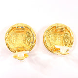 CHANEL Earring vintage COCO Mark metal gold Women Used Authentic