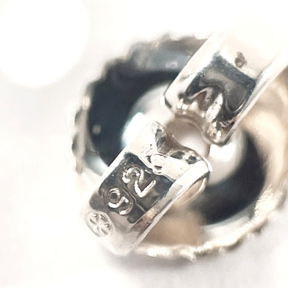 CHANEL Pierce Silver925 Silver Oval With logo