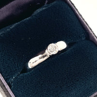 TIFFANY&Co. Ring dots solitaire ring Pt950 Platinum, Diamond Silver Women Used Authentic