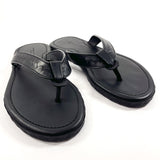 BOTTEGAVENETA Beach sandal INTRECCIATO leather 474942 black Used Authentic
