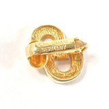 Christian Dior Earring CD logo Metal, Rhinestone gold Women Used Authentic
