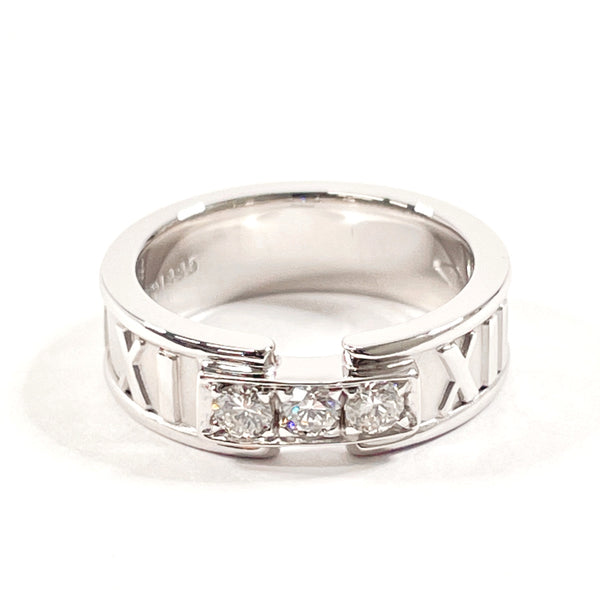 TIFFANY&Co. Ring 3P diamond Atlas 18K white gold, diamond Silver Women Used Authentic