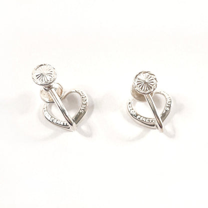 TIFFANY&Co. Earring Sterling Silver Silver El Saperetti Open heart