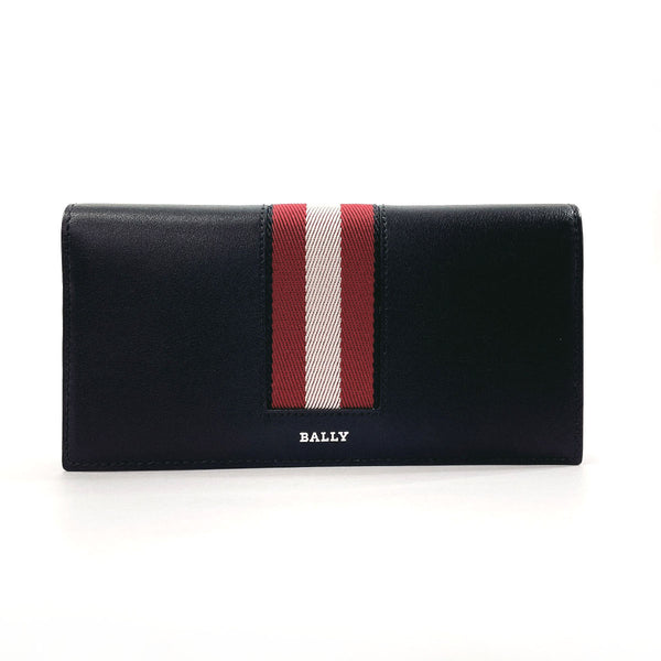 BALLY Long Wallet Purse BALIRO.DSH leather 6302794 black mens Used Authentic