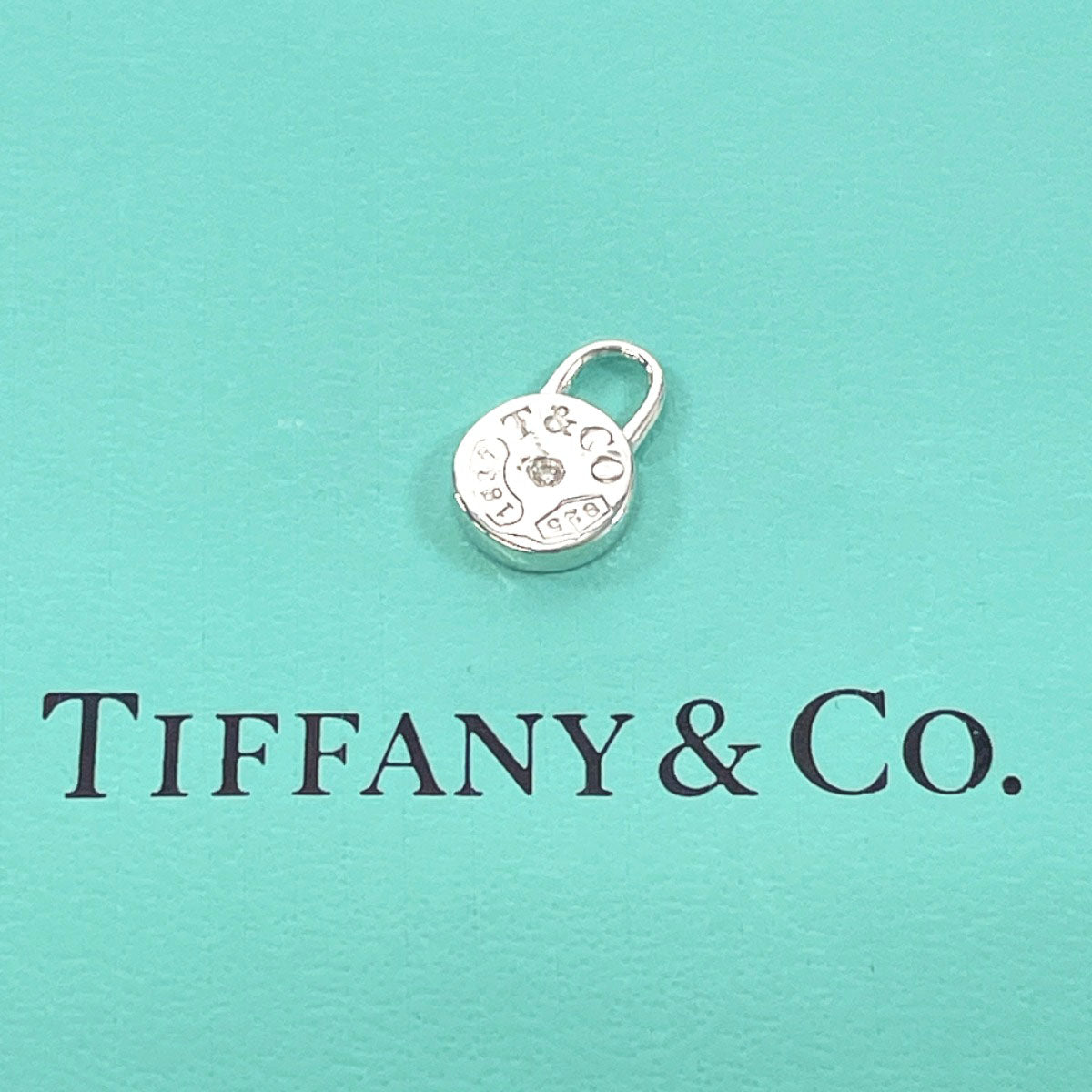 TIFFANY&Co. Pendant top Silver925, Diamond Silver 1837 Round Rock