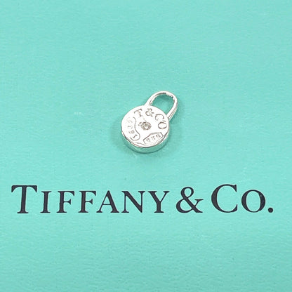 TIFFANY&Co. Pendant top Silver925, Diamond Silver 1837 Round Rock