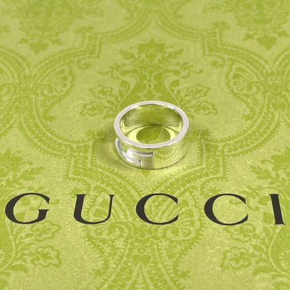 GUCCI Ring Silver925 Silver Branded Cutout G