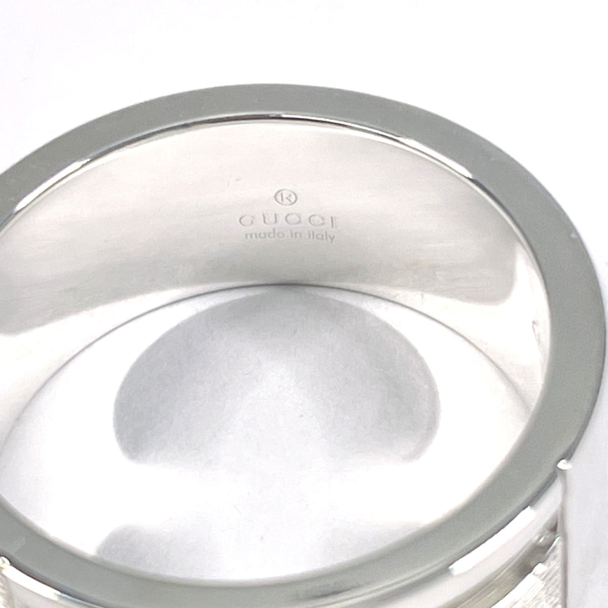 GUCCI Ring Silver925 Silver Branded Cutout G