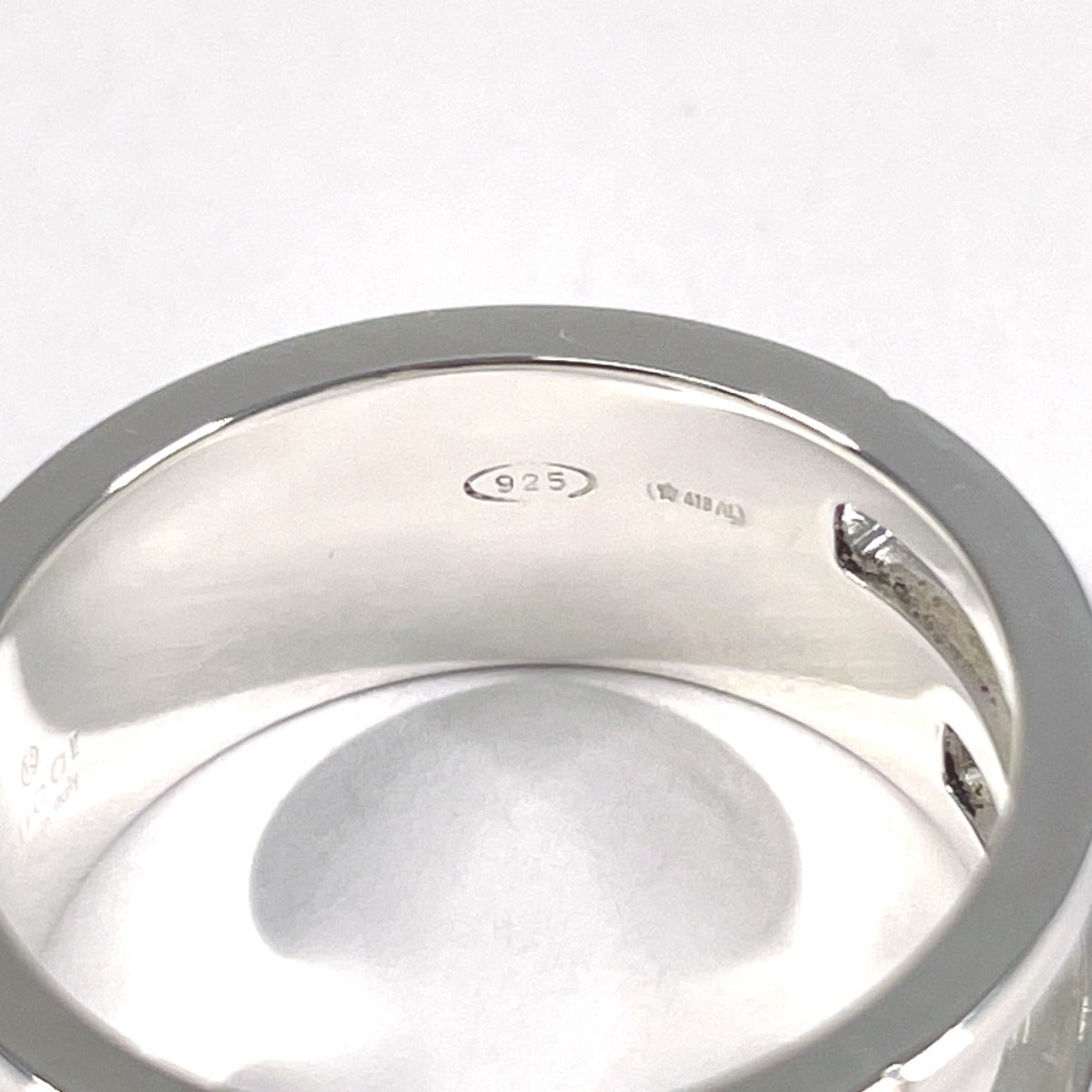 GUCCI Ring Silver925 Silver Branded Cutout G