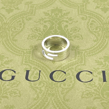 GUCCI Ring Silver925 Silver Branded Cutout G