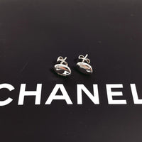 CHANEL Pierce Beans Silver925 Silver Women Used Authentic
