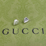 GUCCI Pierce Trademark heart shape Silver925 223990 J8400 8106 Silver Women Used Authentic
