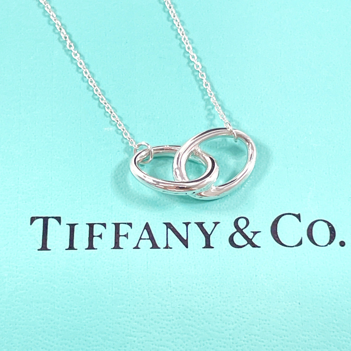 TIFFANY&Co. Necklace Silver925 Silver Double loop El Saperetti