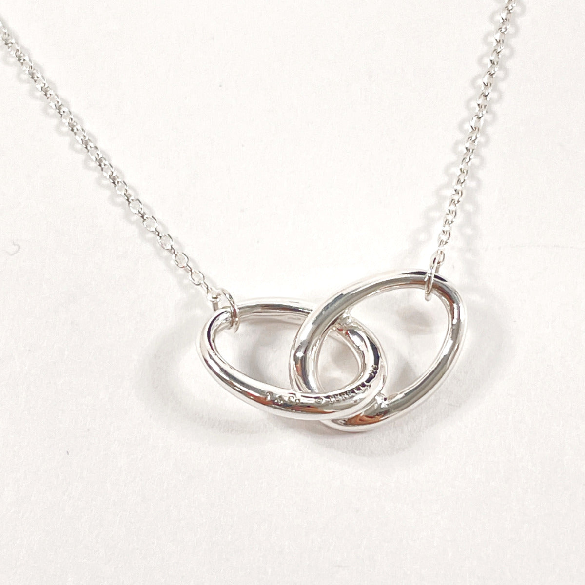 TIFFANY&Co. Necklace Silver925 Silver Double loop El Saperetti