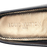 LOUIS VUITTON loafers Monte Carlo Driving shoes leather black Women Used Authentic