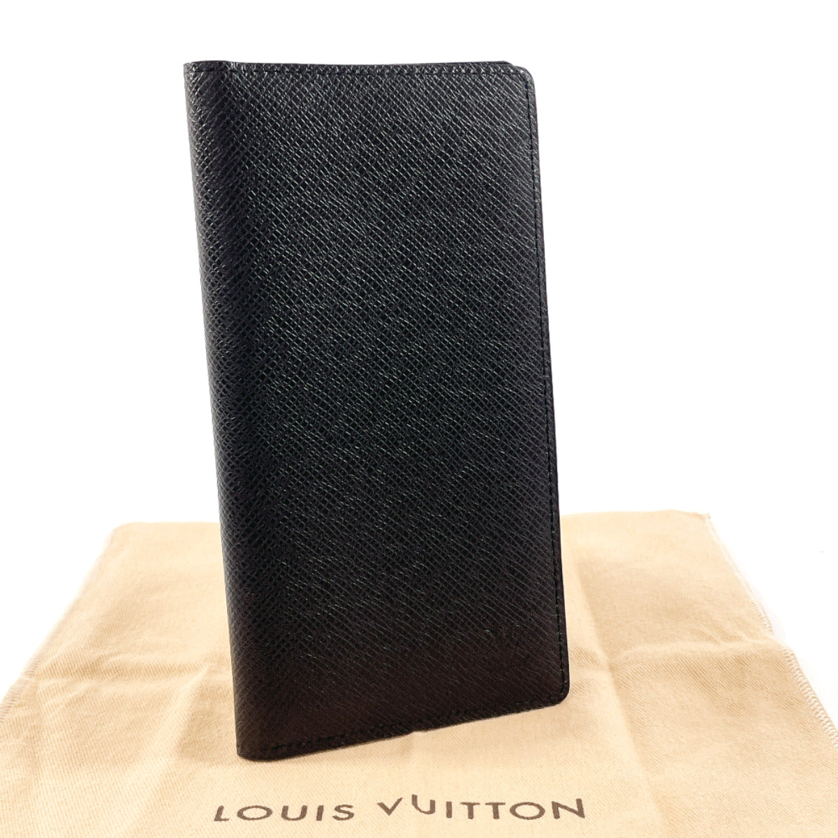 LOUIS VUITTON Bill Compartment M32662 Taiga black Portefeuille Ron