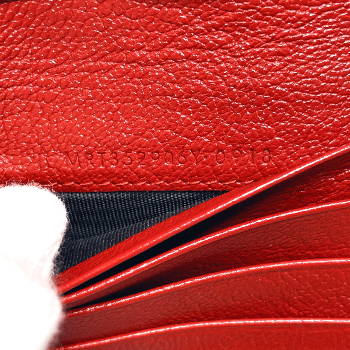 YVES SAINT LAURENT Bifold Wallet MRT352906Y leather Red Rive Gauche Cassandra Compact zip