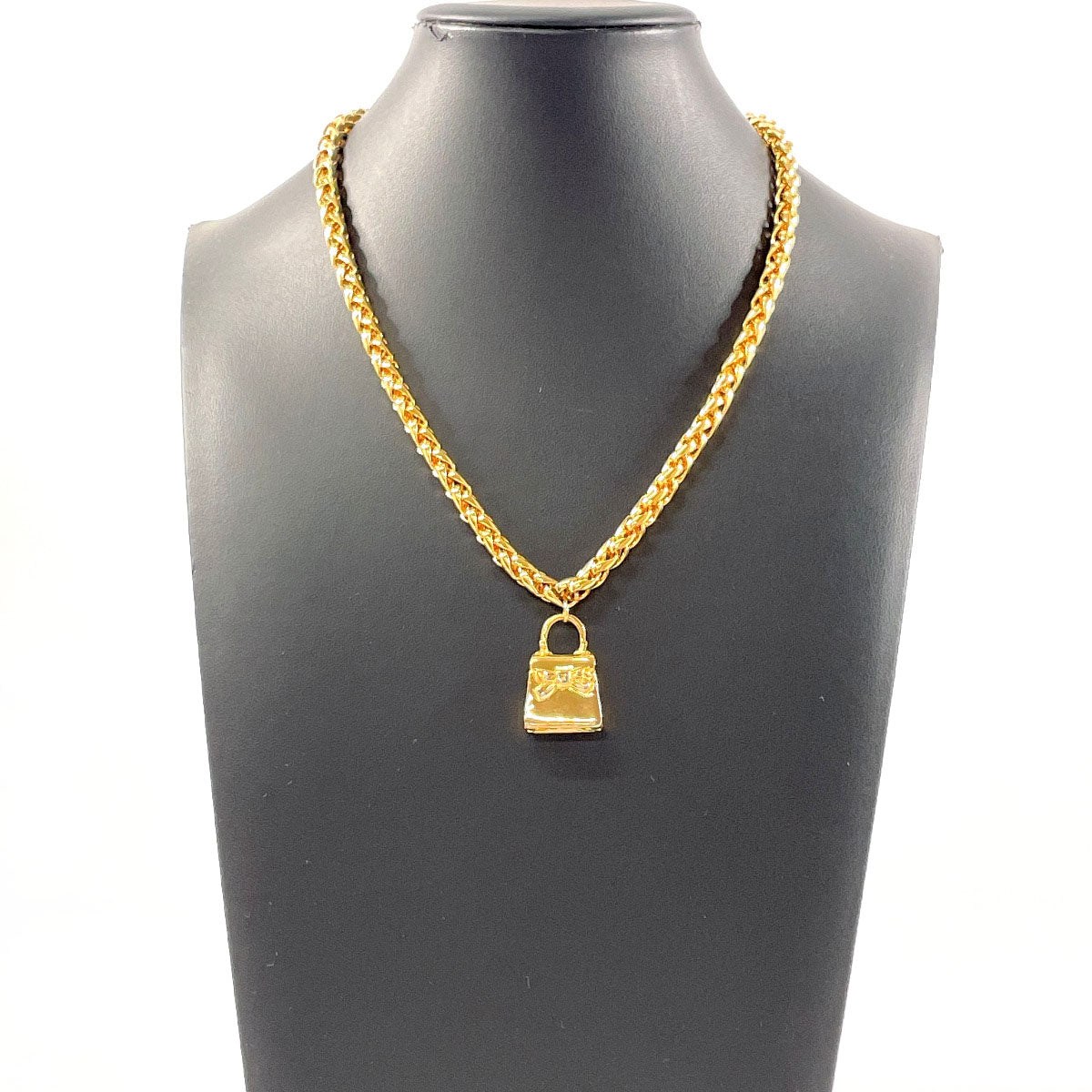 FENDI Necklace Gold Plated gold Bag charm