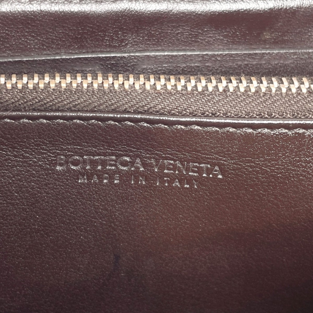 BOTTEGAVENETA Long Wallet Purse leather leather Dark brown MAXI INTRECCIATO