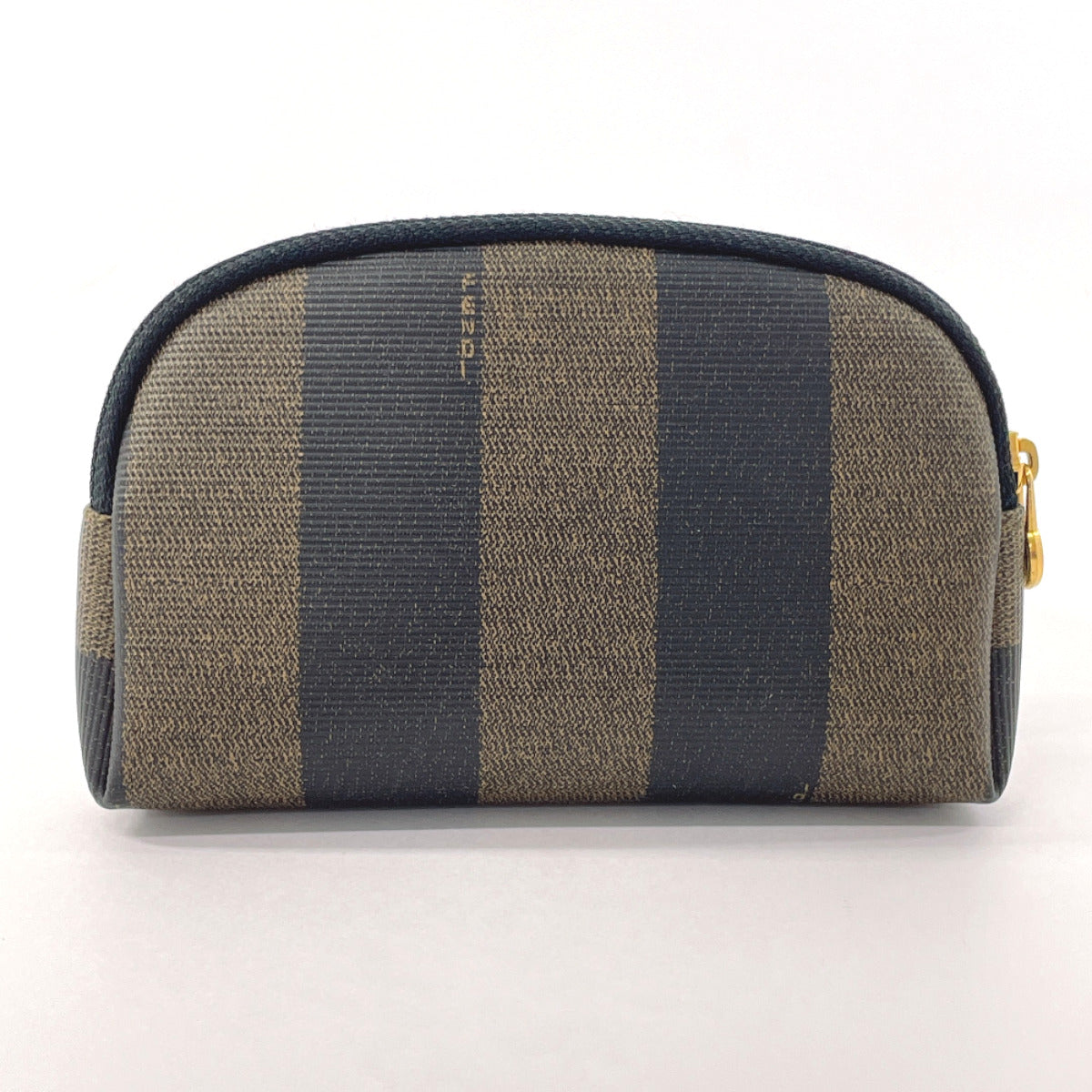 FENDI Pouch PVC coated canvas PVC Brown Pecan