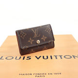 LOUIS VUITTON Key case Key holder  Multicles 6 Monogram canvas M62630 Brown Women Used Authentic