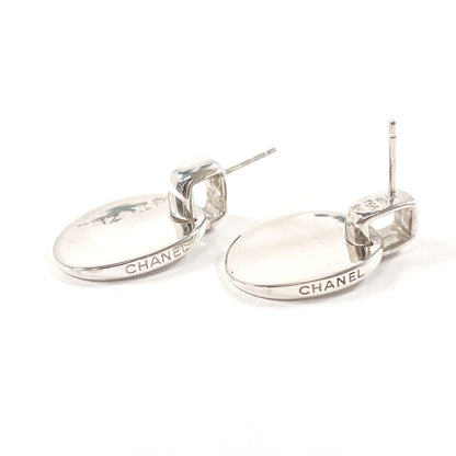 CHANEL Pierce Silver925 Silver Oval With logo