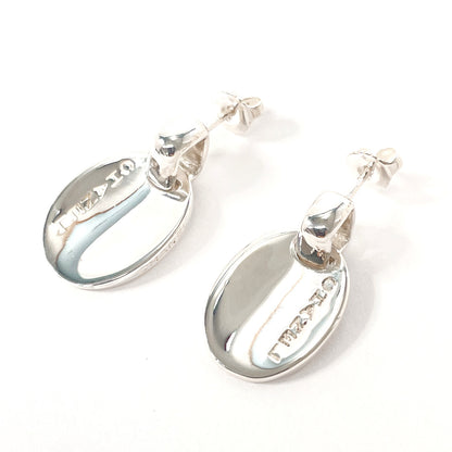 CHANEL Pierce Silver925 Silver Oval With logo