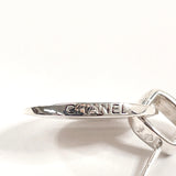 CHANEL Pierce Silver925 Silver Oval With logo Women Used Authentic