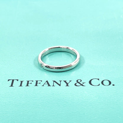 TIFFANY&Co. Ring Pt950Platinum, Diamond Silver El Saperetti Stacking band ring Women Used Authentic