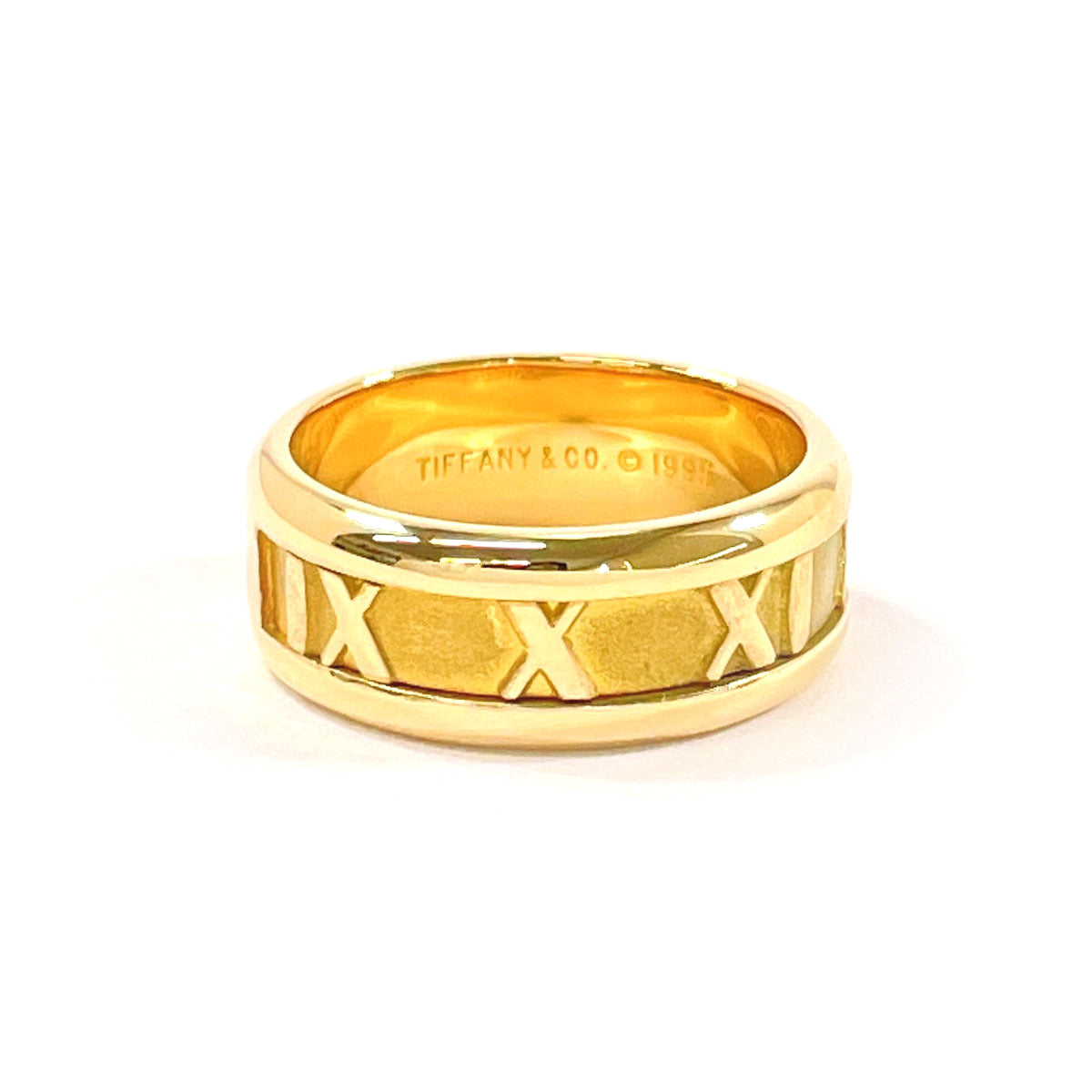 TIFFANY&Co. Ring K18 yellow gold gold Atlas Women Used Authentic