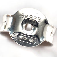 GUCCI Pierce Interlocking G Silver925 Silver unisex Used Authentic