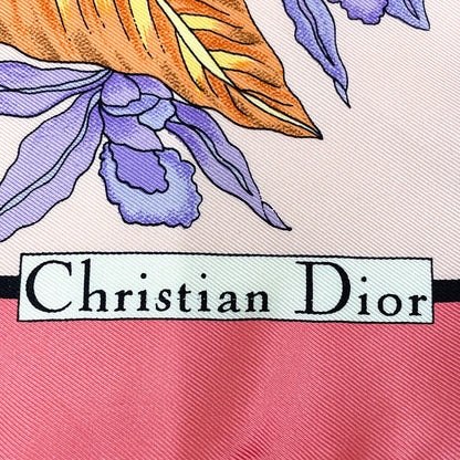 Christian Dior scarf silk 100% silk pink