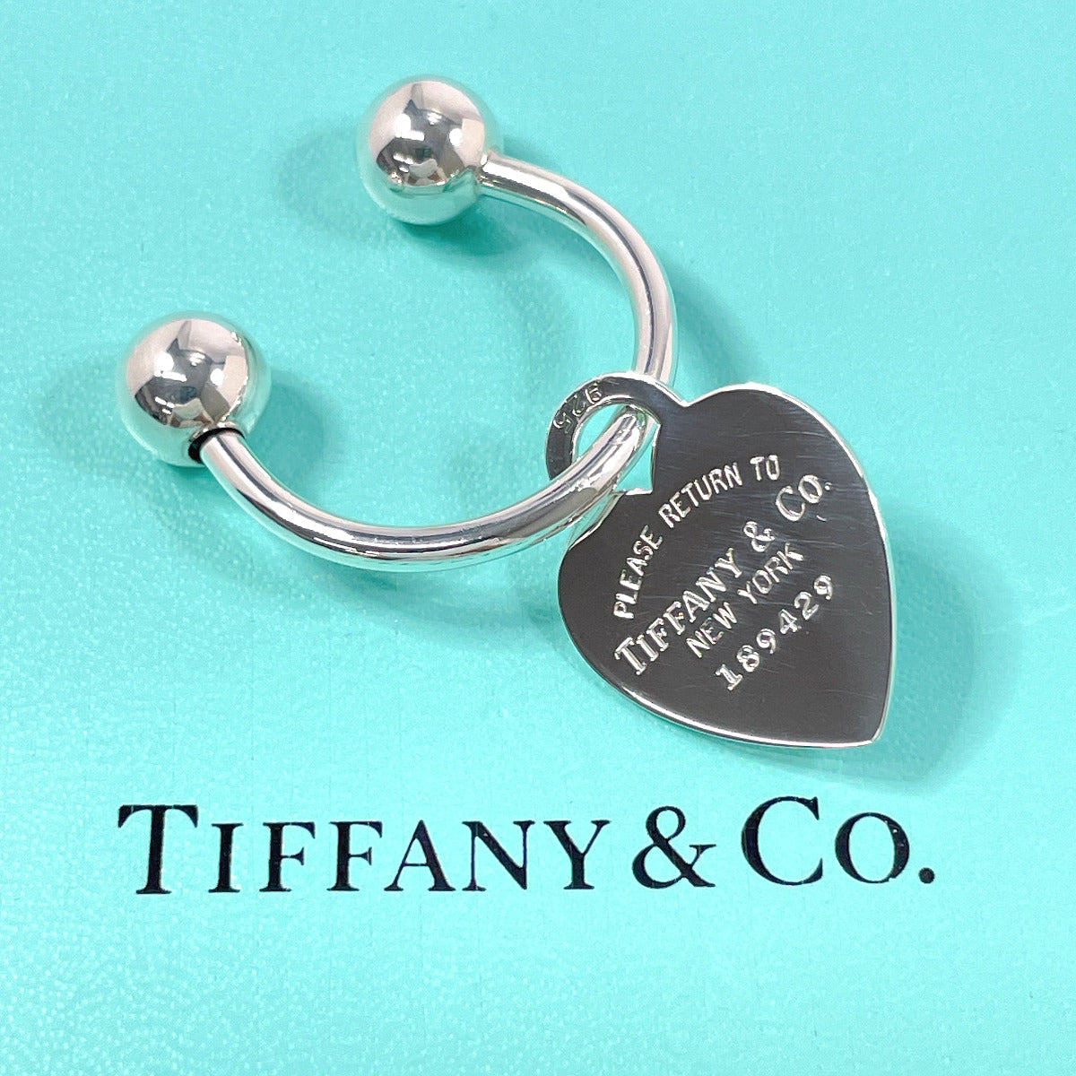 TIFFANY&Co. key ring Silver925 Silver Return to heart tag key ring