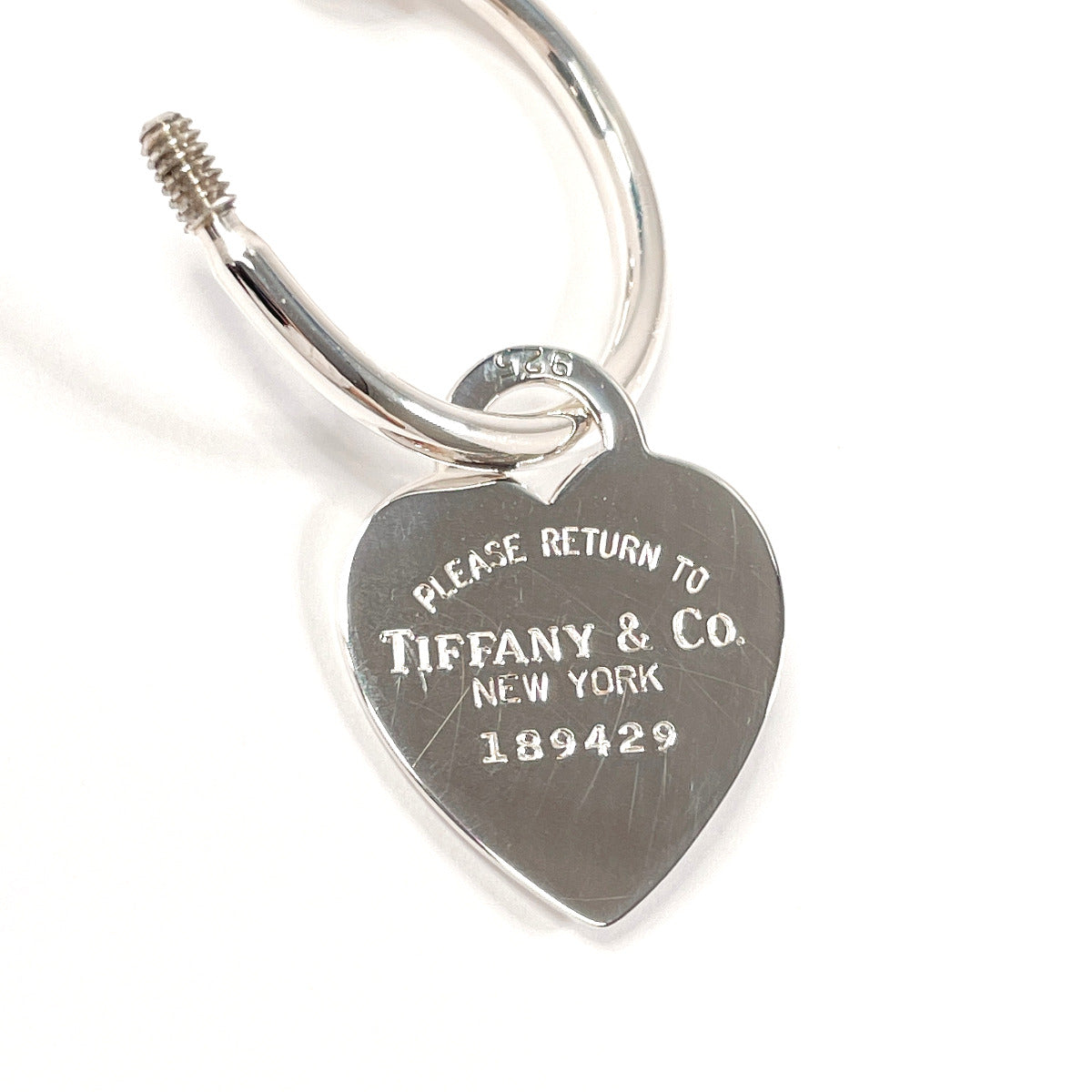 TIFFANY&Co. key ring Silver925 Silver Return to heart tag key ring