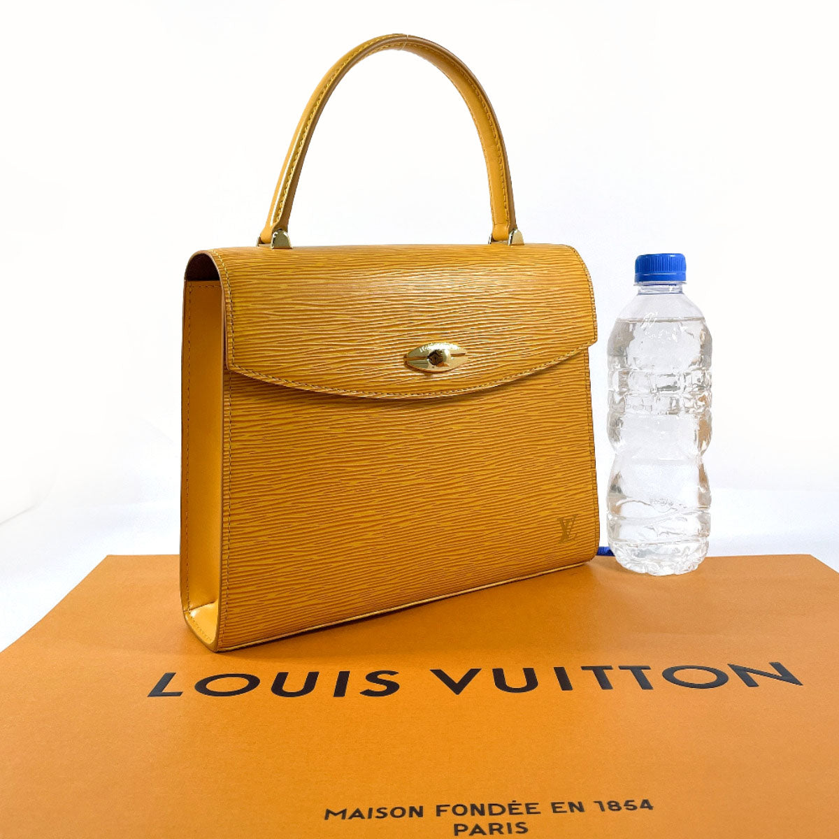 LOUIS VUITTON Handbag M52379 Epi Leather yellow Malesherbes