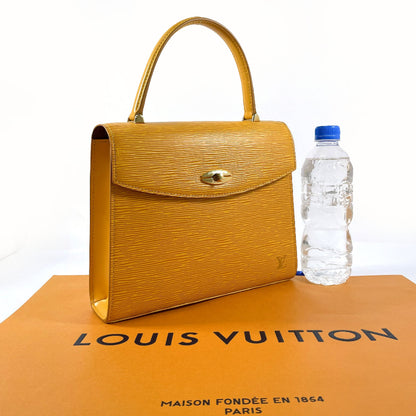 LOUIS VUITTON Handbag M52379 Epi Leather yellow Malesherbes