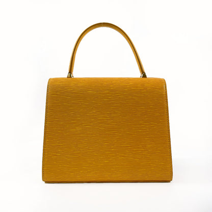 LOUIS VUITTON Handbag M52379 Epi Leather yellow Malesherbes