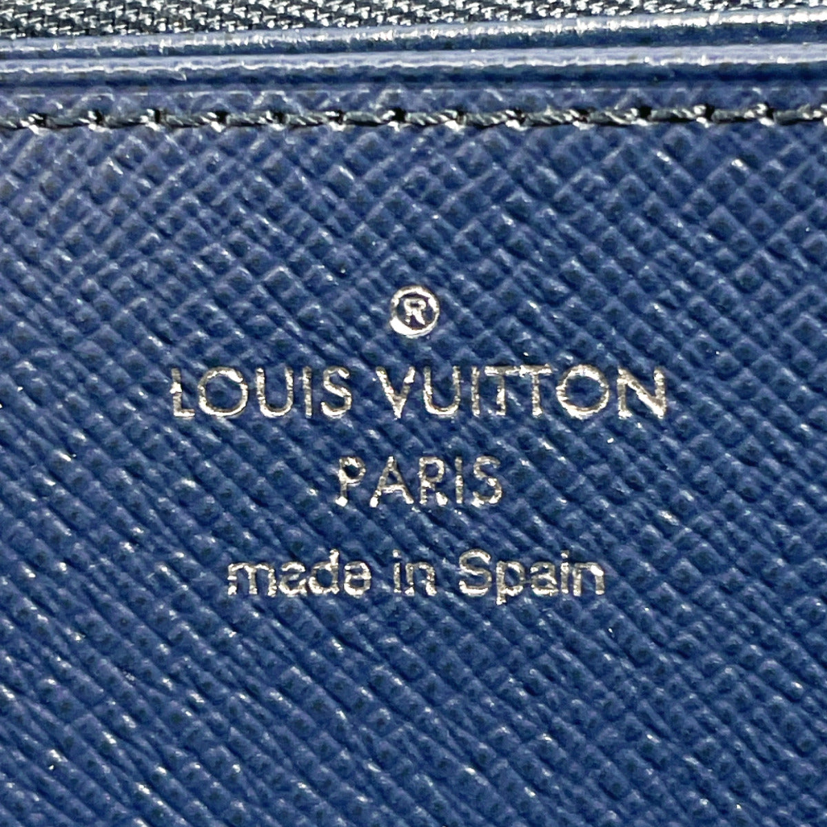 LOUIS VUITTON Long Wallet Purse M68841 leather Monogram Giant blue Zippy Wallet Escal